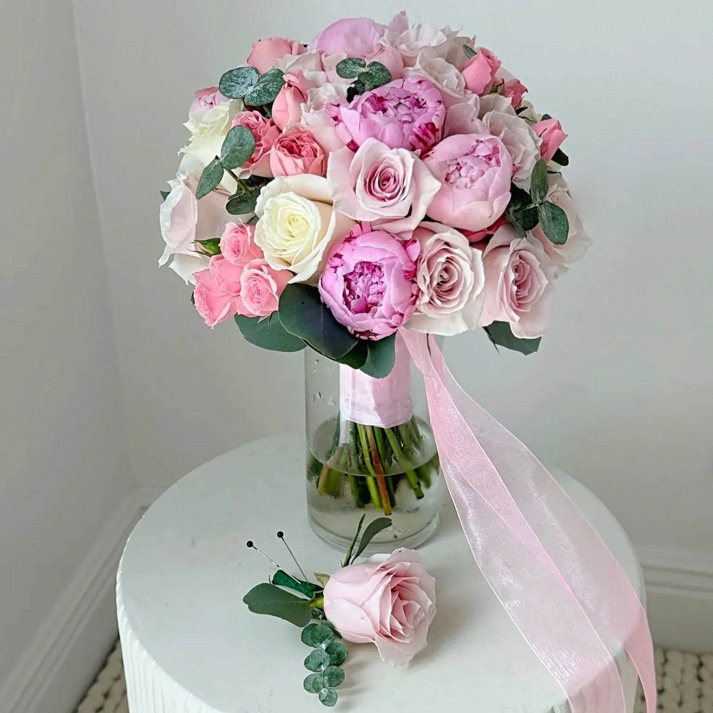 Peony Wedding Bridal Flower Bouquet - Miami Flower Store Same-Day Delivery Fort Lauderdale Brickell Aventura Las Olas Hallendale Beach Hollywood Sunny Isles