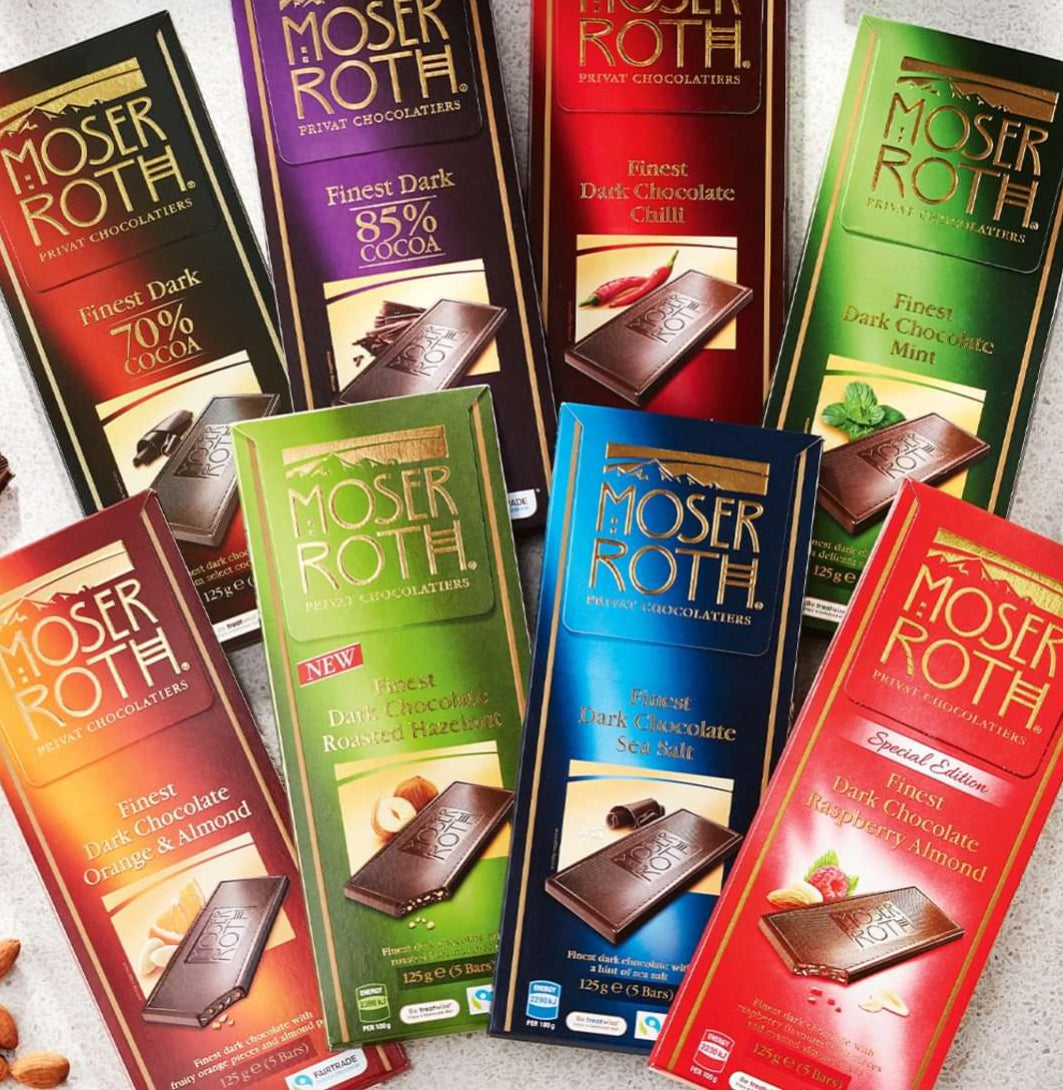 Moser Roth Dark Chocolates - Assorted - Miami Flower Store Same-Day Delivery Fort Lauderdale Brickell Aventura Las Olas Hallendale Beach Hollywood Sunny Isles