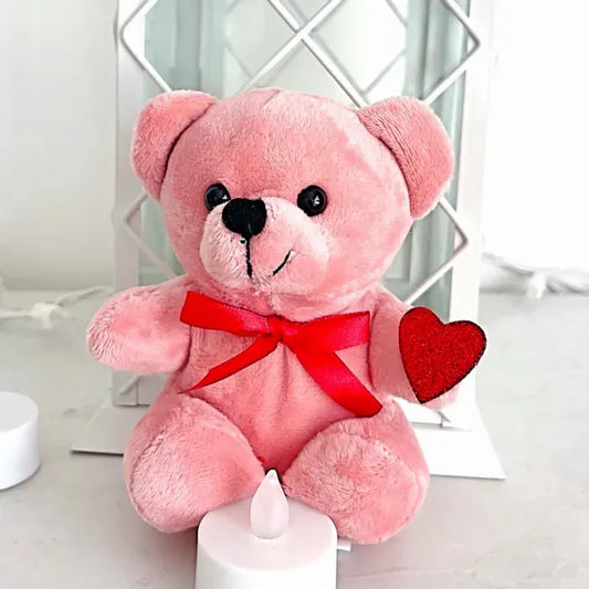 5" Pink Plush Stuffed Teddy Bear - Miami Flower Store Delivery Fort Lauderdale