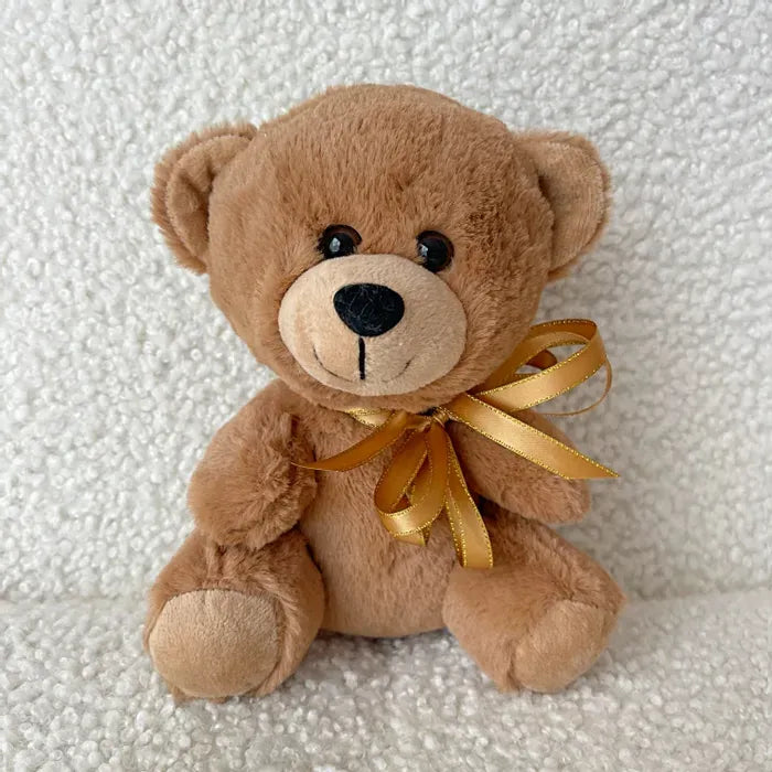 8" Sitting Dark Brown Stuffed Teddy Bear - Miami Flower Store Delivery Fort Lauderdale