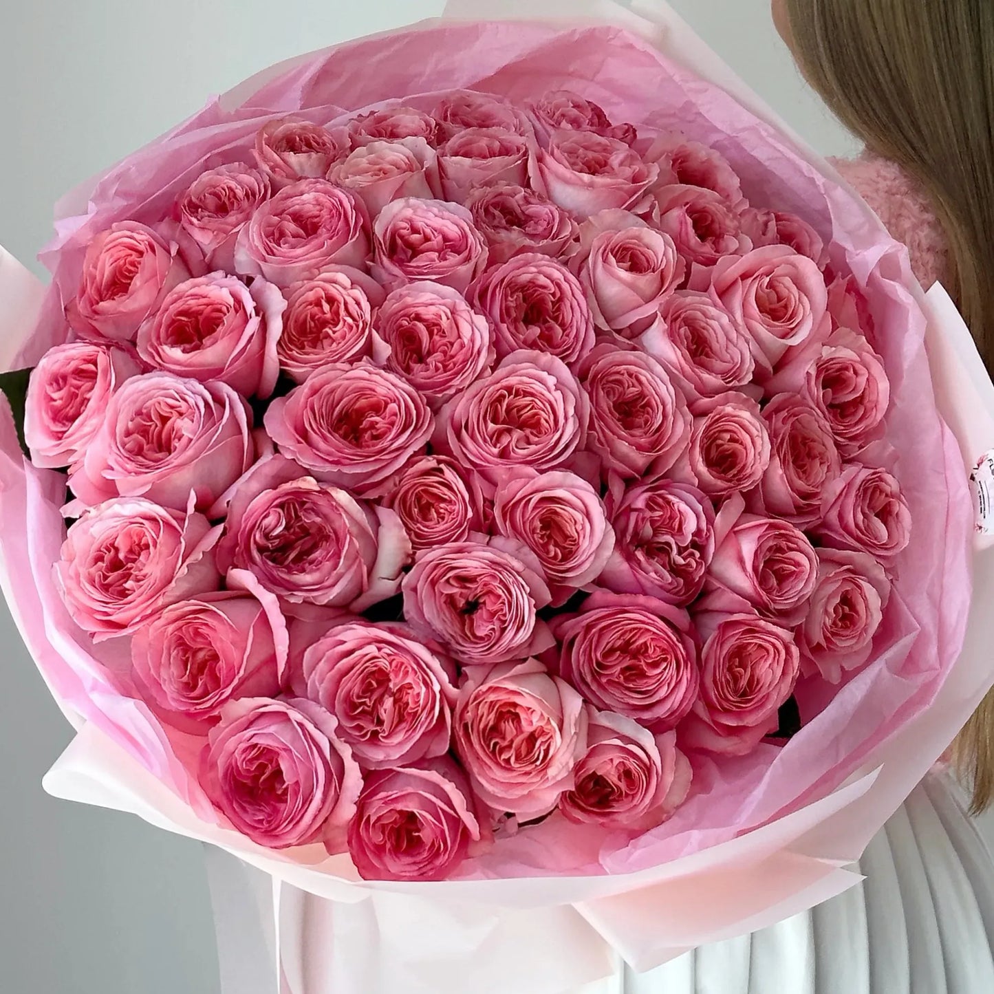 Luxurious Rose Flower Bouquet "Pink Expression" - Miami Flower Store Delivery Fort Lauderdale