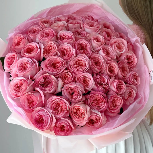 Luxurious Rose Flower Bouquet "Pink Expression" - Miami Flower Store Same-Day Delivery Fort Lauderdale Brickell Aventura Las Olas Hallendale Beach Hollywood Sunny Isles