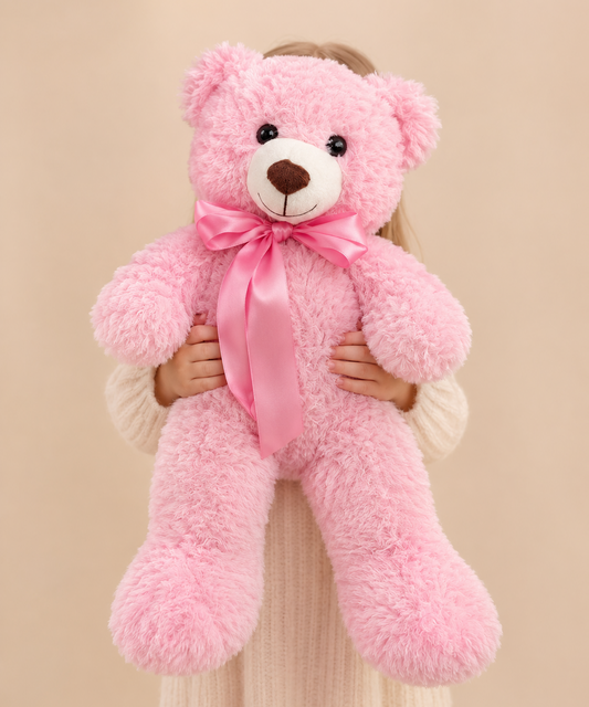 21" Pink Stuffed Teddy Bear|MiamiFlowerStore - Miami Flower Store Same-Day Delivery Fort Lauderdale Brickell Aventura Las Olas Hallendale Beach Hollywood Sunny Isles