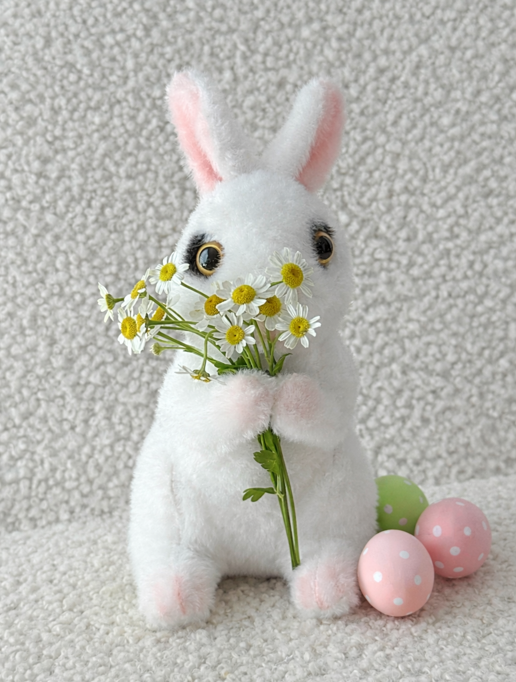 Daisy Bunny| Cute Stuffed Plush Toy - Miami Flower Store Same-Day Delivery Fort Lauderdale Brickell Aventura Las Olas Hallendale Beach Hollywood Sunny Isles