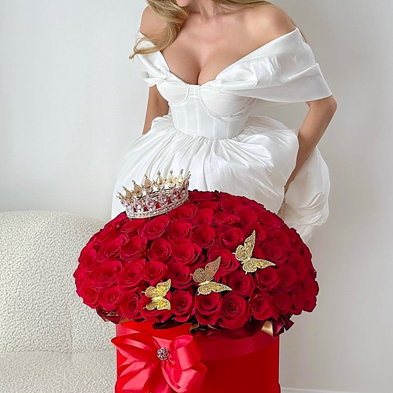 Gold Butterfly Foil For Flower Bouquet