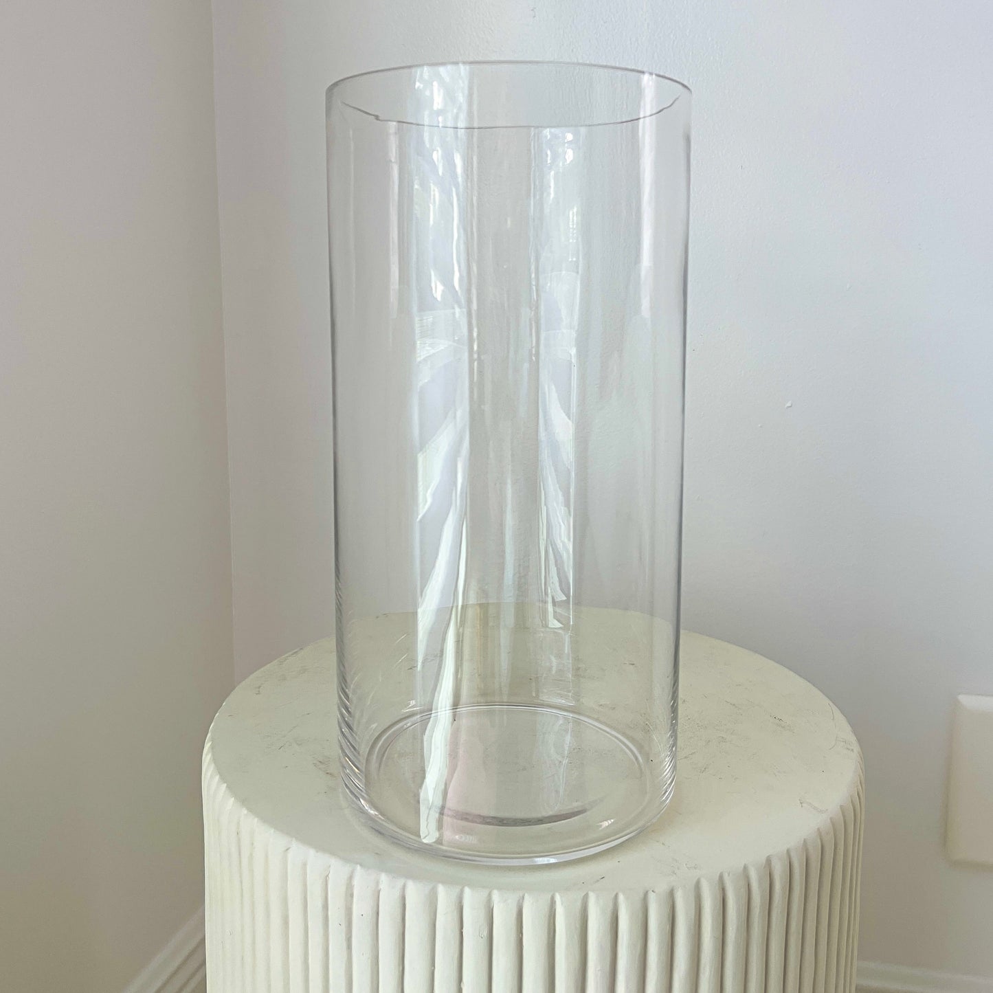 Vase Tall Clear 11'X6' - Miami Flower Store Delivery Fort Lauderdale