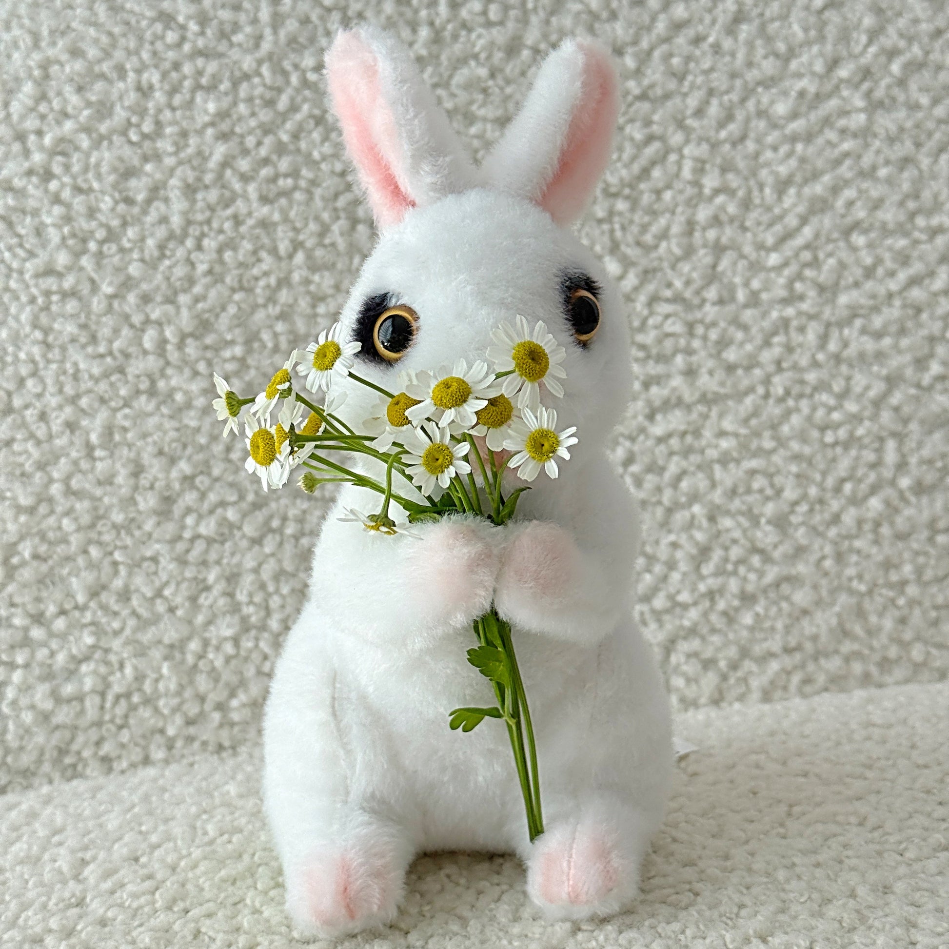 Daisy Bunny| Cute Stuffed Plush Toy - Miami Flower Store Same-Day Delivery Fort Lauderdale Brickell Aventura Las Olas Hallendale Beach Hollywood Sunny Isles