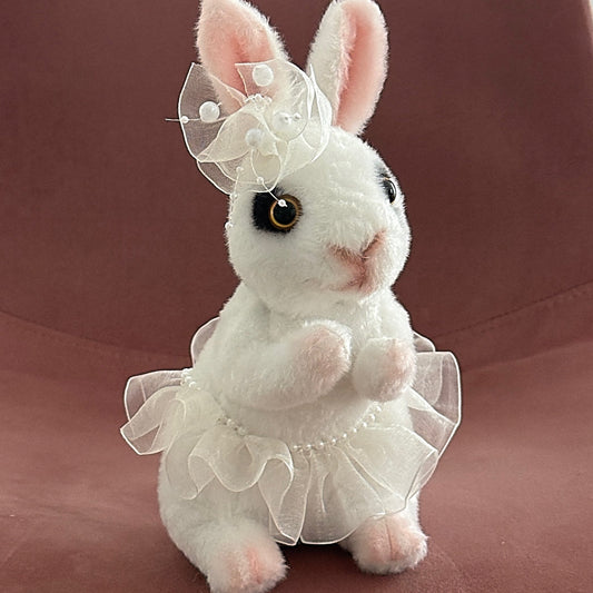 Daisy Bunny| Cute Stuffed Plush Toy - Miami Flower Store Same-Day Delivery Fort Lauderdale Brickell Aventura Las Olas Hallendale Beach Hollywood Sunny Isles