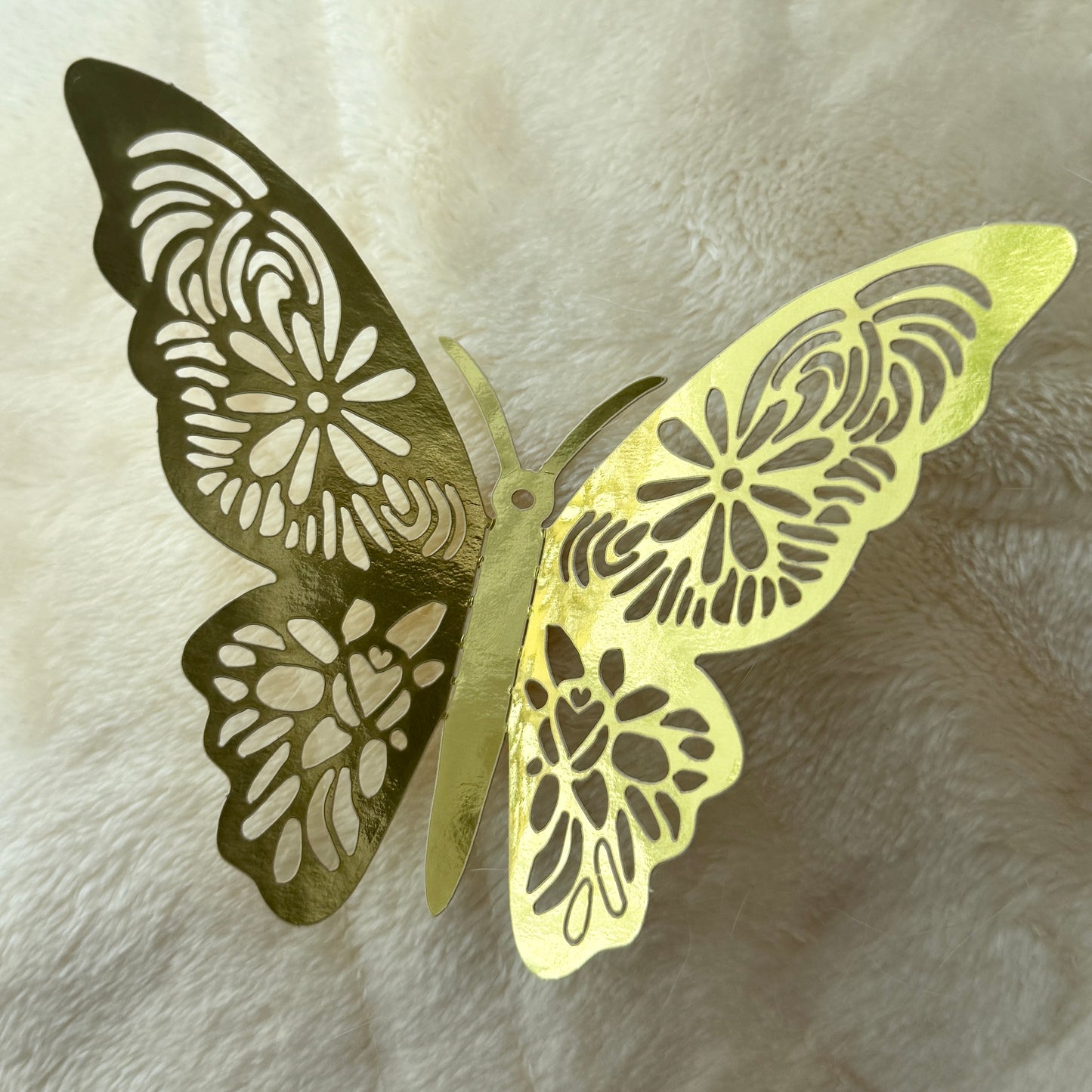Gold Butterfly Foil For Flower Bouquet - Miami Flower Store Same-Day Delivery Fort Lauderdale Brickell Aventura Las Olas Hallendale Beach Hollywood Sunny Isles