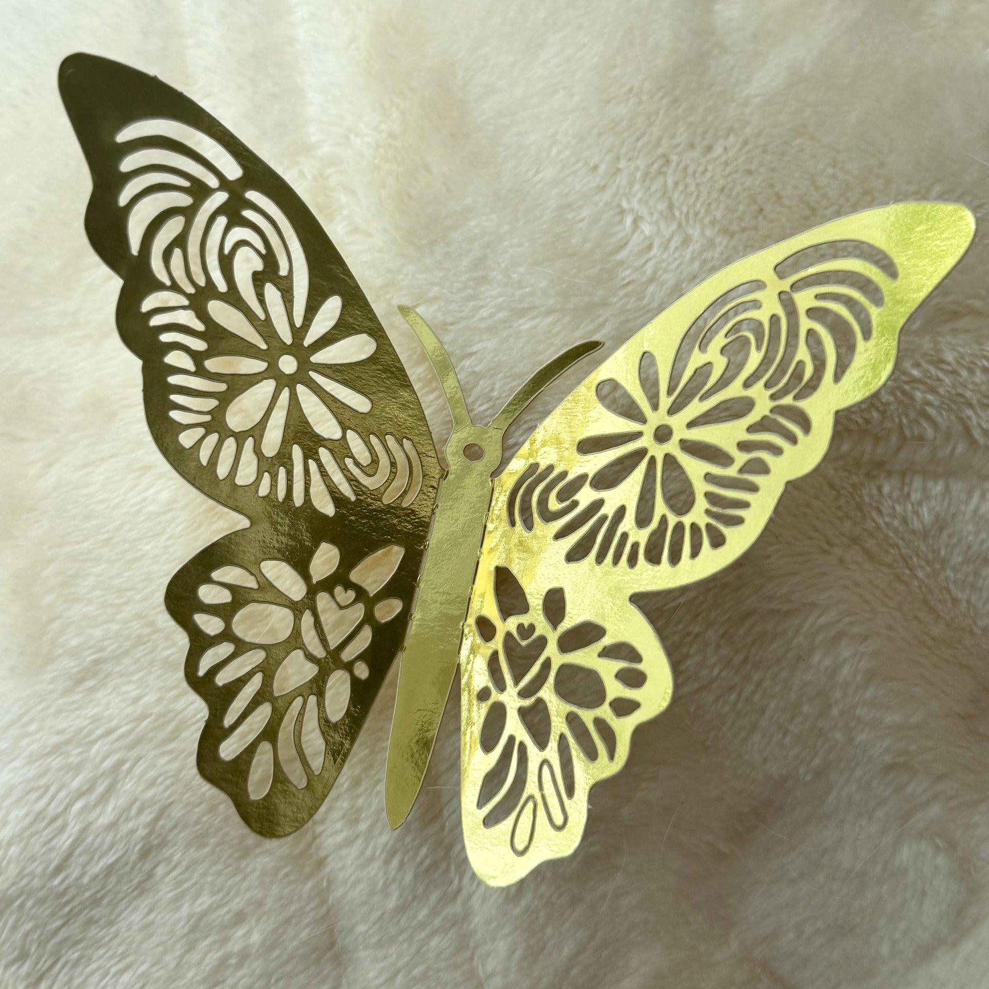 Gold Butterfly Foil For Flower Bouquet - Miami Flower Store Same-Day Delivery Fort Lauderdale Brickell Aventura Las Olas Hallendale Beach Hollywood Sunny Isles