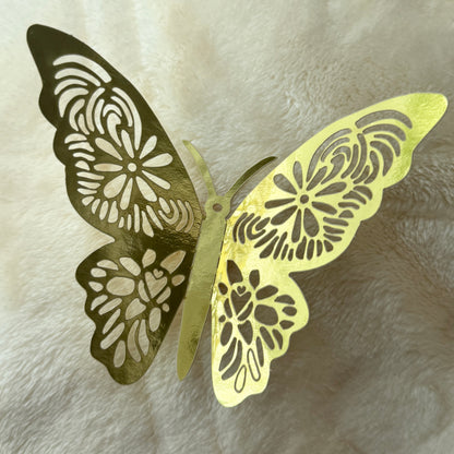 Gold Butterfly Foil For Flower Bouquet - Miami Flower Store Same-Day Delivery Fort Lauderdale Brickell Aventura Las Olas Hallendale Beach Hollywood Sunny Isles