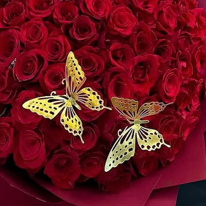 Gold Butterfly Foil For Flower Bouquet