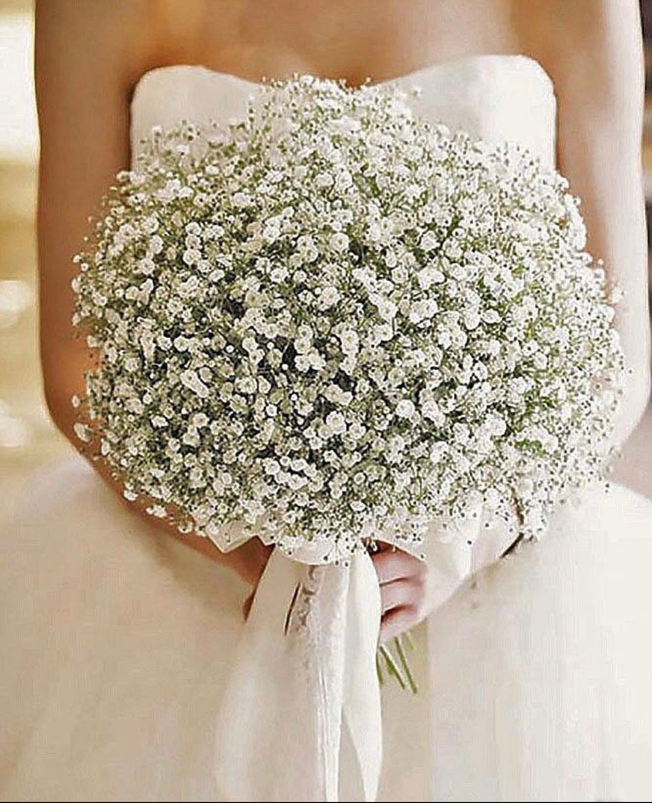 Baby's Breath Flower Bouquet Wedding & Baby's Breath Boutonniere - Miami Flower Store Same-Day Delivery Fort Lauderdale Brickell Aventura Las Olas Hallendale Beach Hollywood Sunny Isles