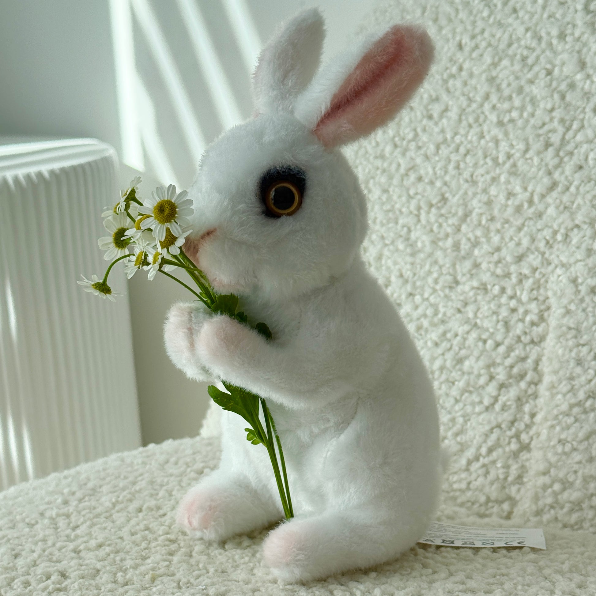 Daisy Bunny| Cute Stuffed Plush Toy - Miami Flower Store Same-Day Delivery Fort Lauderdale Brickell Aventura Las Olas Hallendale Beach Hollywood Sunny Isles