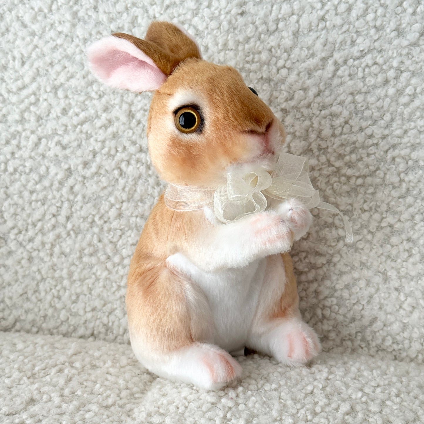 Sweet Bloom Bunny| Cute Stuffed Plush Toy - Miami Flower Store Same-Day Delivery Fort Lauderdale Brickell Aventura Las Olas Hallendale Beach Hollywood Sunny Isles