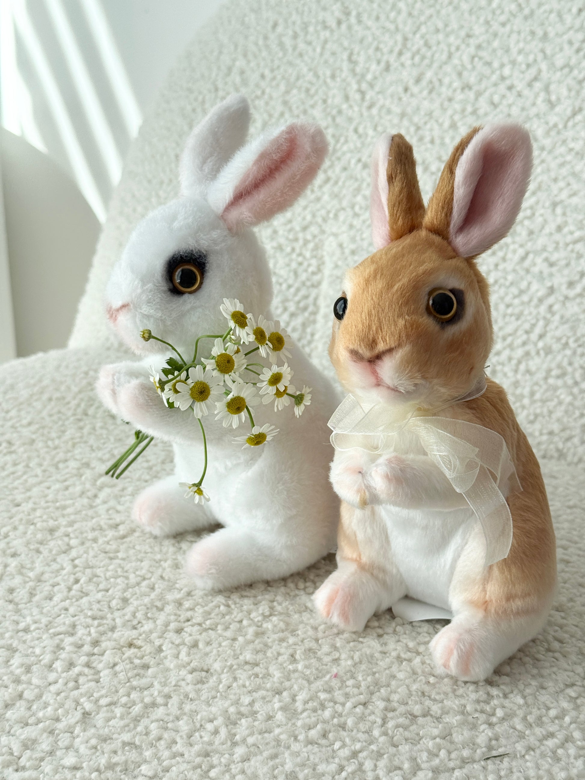 Sweet Bloom Bunny| Cute Stuffed Plush Toy - Miami Flower Store Same-Day Delivery Fort Lauderdale Brickell Aventura Las Olas Hallendale Beach Hollywood Sunny Isles