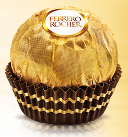 48 Pc. Ferrero Rocher Candy Box With Bow - Miami Flower Store Same-Day Delivery Fort Lauderdale Brickell Aventura Las Olas Hallendale Beach Hollywood Sunny Isles