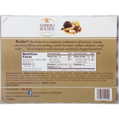 48 Pc. Ferrero Rocher Candy Box With Bow - Miami Flower Store Same-Day Delivery Fort Lauderdale Brickell Aventura Las Olas Hallendale Beach Hollywood Sunny Isles