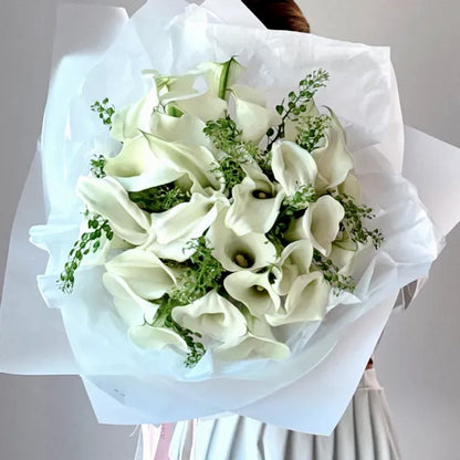 Calla Lilies Flower Bouquet Of 30 White Callas - Miami Flower Store Delivery Fort Lauderdale